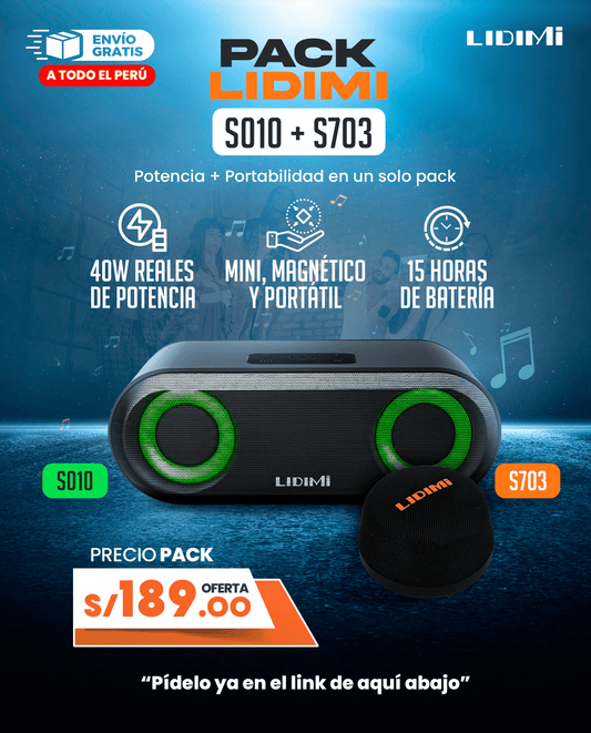 SUPER PACK S010 + S703 PORTÁTIL