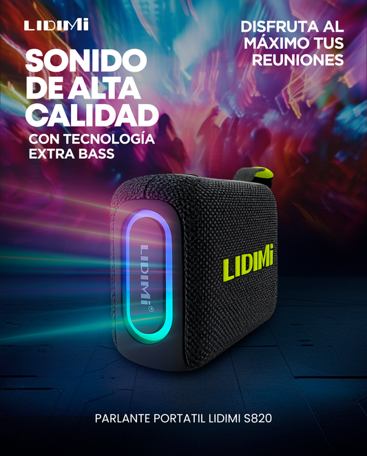 PARLANTE CON POWER BANK LIDIMI S820