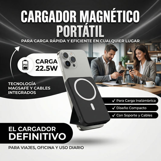 POWER PRO | SOPORTE POWERBANK DE 10,000 mAh CARGA RÁPIDA
